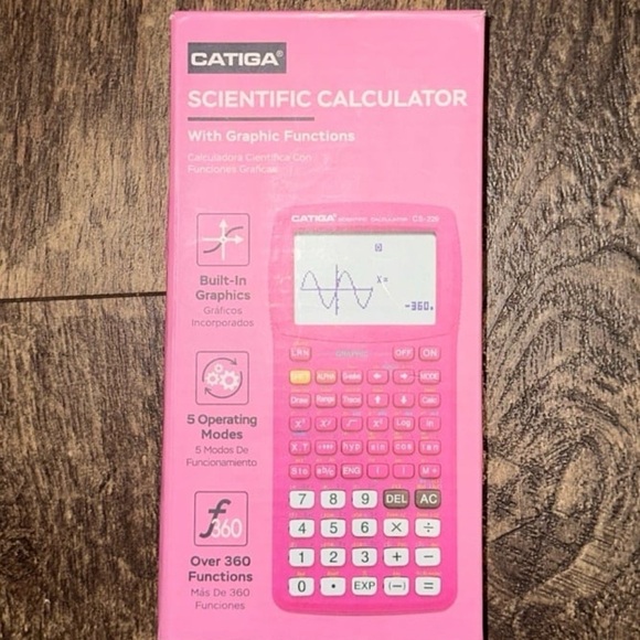 Catiga Pink Scientific Calculator with graphic functions - Picture 2 of 3